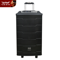 2 cara Studio musik Bass tunggal 10 inci Menara BT pesta mikrofon luar ruangan gitar PA MOBILE PRO DJ Audio kayu Speaker keras