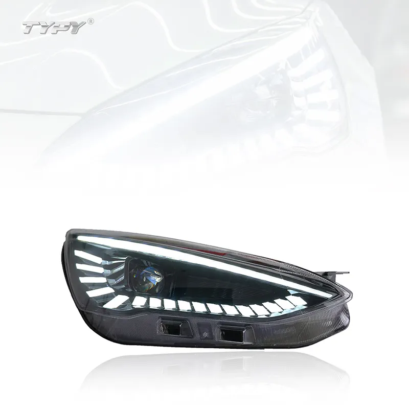 Cocok Baru Siang Hari Berjalan Lampu Khusus Eagle Eye Headlight Perakitan Lampu Depan Bi-Xenon Proyektor Len untuk Ford Fokus 19-20
