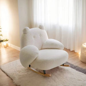 Moderna ed Elegante Sedia a <span class=keywords><strong>Dondolo</strong></span> Piccola per Casa, Ufficio, Camera da Letto - Sedia a <span class=keywords><strong>Dondolo</strong></span> in Tessuto Morbido per Cameretta Bambini - Vendita all'Ingrosso - Product Image 3