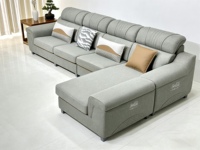 Ensemble de canapé modulaire en forme de L moderne, nouveau, grand appartement, tissu amovible, lavable, éponge, canapé pour salon, meubles de maison