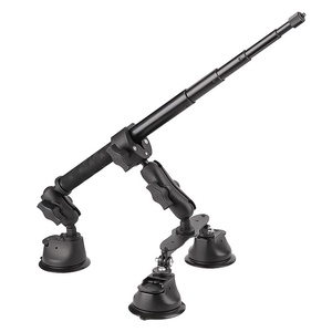 Supporto a ventosa per auto per action camera Insta360 ONE X4/X3, accessorio per fotocamera panoramica in lega di alluminio con staffa per tetto auto - Product Image 3