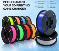 Filament d'imprimante 3D de haute qualité 1KG Multicolore PETG 1,75 mm Fil 100% Matière vierge FDM Haute Performance