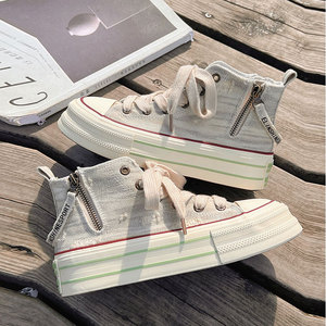 2025 nouveau Style femmes plate-forme décontractée chaussures de marche à lacets Chic et polyvalent pour le printemps automne - Product Image 2