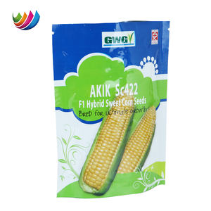 Bolsa de pie de papel de aluminio impresa personalizada, bolsa de plástico para embalaje de semillas de maíz dulce <span class=keywords><strong>amarillo</strong></span> de arroz híbrido para agricultura - Product Image 4
