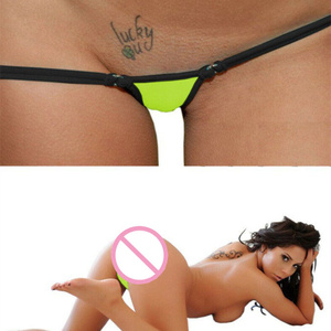 Slip Bikini <span class=keywords><strong>Donna</strong></span> a Vita Bassa, Morbido e Traspirante, Tinta Unita, di Alta Qualità, Sexy e Seducente - Product Image 3