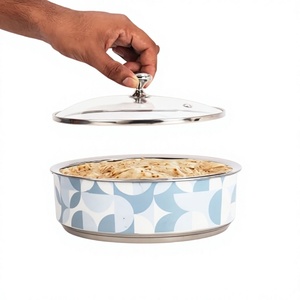 Modern Round Casserole <b>Dish</b> <b>with</b> <b>Glass</b> <b>Lid</b> Enamel Coating Dishwasher Safe for Gas and Induction Cookers - Product Image 6