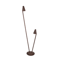 Ahorro de energía LED Solar al aire libre jardín Spike Light Enchufe de tierra de doble cabeza Cuerpo de aluminio Clasificación IP65 Fuente de alimentación eléctrica