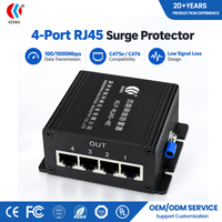 Gigabit SPD RJ45 en alliage d'aluminium certifié CE, option de montage mural, 1000 Mbps, performance stable, protection intégrée 8 lignes, compact