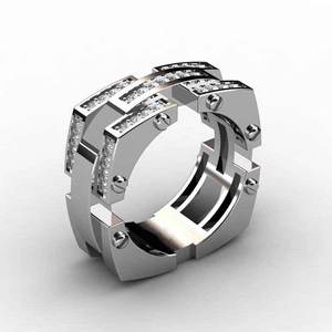 Anello da Uomo in Rame Stile Moderno Minimalista, Gioiello Regolabile di Tendenza per Ogni Giorno - Product Image 1