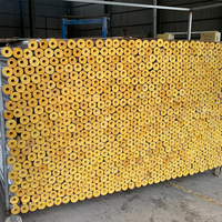 Tubo de Lana de Vidrio con Aislamiento Térmico Ignífugo ASTM E84 de 13 mm de Espesor, Tubo de Lana de Vidrio con Lámina de Aluminio para Sistemas de Tuberías de Condensado