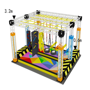 Personnalisé moderne autre terrain <span class=keywords><strong>de</strong></span> jeu intérieur américain <span class=keywords><strong>ninja</strong></span> guerrier parcours du combattant kit gym treillis pour enfants adultes - Product Image 1