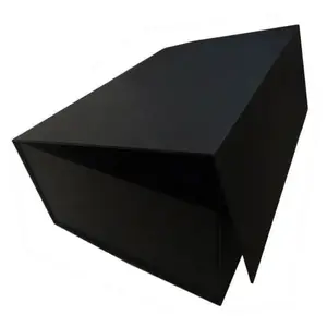 FF品牌定制印刷环保可折叠磁性礼品盒定制黑色服装鞋纸盒