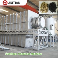 Machine de carbonisation continue en acier inoxydable à haute efficacité pour la production de charbon de bois à partir de biomasse, sciure de bois et coques de riz
