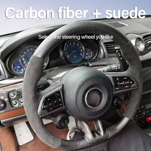 Acardash para <span class=keywords><strong>Maserati</strong></span> GranTurismo GT/GC <span class=keywords><strong>2007</strong></span>-2022 ACARDASH 2025 Nuevo Volante Mejorado de Fibra de Carbono Roja/Cuero - Product Image 3