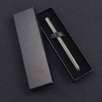 Stylo bille de luxe sportif à double tête 2-en-1, technologie de pointe, 0,5 mm, métal gris anthracite, logo personnalisé, cadeau d'entreprise, gravure