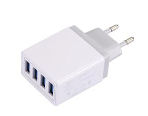 Hot Sale 4USB QC3.0 Fast Charger 30W PC <b>Fireproof</b> <b>Material</b> Mobile Phone Charger with LED for Multi-Devices Wholesale - Product Image 6