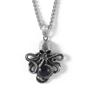 Gioielli di moda in acciaio inox collana di gioielli marini Octopus collana pendente uomini collana gioielli - Product Image 1