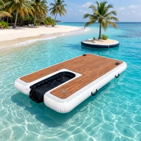 Rampe gonflable portable pour bateau, rampe flottante, échelle aquatique pour animaux de compagnie, bateau ou piscine, plateforme flottante, rampe pour chien