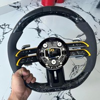 Volant personnalisé en fibre de carbone et suède avec LED pour Mercedes Benz Cls 350 W218 W219 W257 53 63 A45 45 W176 W177 Amg
