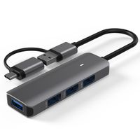 Base de Conexión USB3.0 con Hub USB Tipo C para Lector de Tarjetas SD y TF, Puertos VGA, RJ45, Ethernet para Laptop y Teléfono, Hub USB C