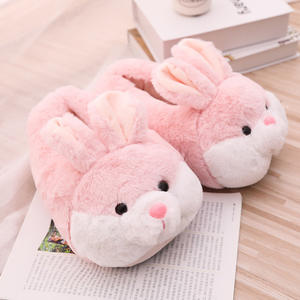 Toptan özel kadın sevimli hayvan <span class=keywords><strong>Bunny</strong></span> terlik komik ev ayakkabıları tavşan peluş terlik paskalya şükran yılbaşı hediyeleri - Product Image 2
