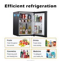 Mini-Bar Réfrigérateur 40 Litres avec Porte en Verre, Électrique Portable, Fonction Absorption, pour Hôtellerie, Neuf