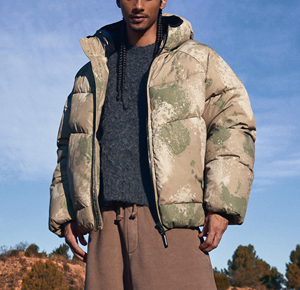 Vestes matelassées surdimensionnées à capuche, coupe-vent, imprimées, avec logo <span class=keywords><strong>personnalisé</strong></span>, 100% polyester, design de créateur, pour l'hiver - Product Image 1