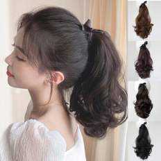 Silpin Femelle Vague D'eau Partie Humide S-Curl Extension De Cheveux Cordon Queue De Cheval Bundles Cheveux Humains Queue De Cheval - Product Image 1