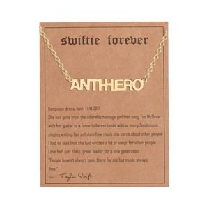 Álbum Música Inspirado Palabras <span class=keywords><strong>Taylor</strong></span> Swiftie Fans Collar de Amistad de acero inoxidable para niñas - Product Image 3