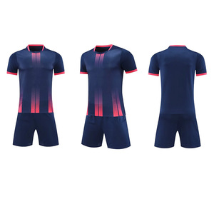 Maglia da <span class=keywords><strong>Calcio</strong></span> di Alta Qualità per Giovani Uomini Kit Completo da Allenamento ad Asciugatura Rapida Uniforme da <span class=keywords><strong>Calcio</strong></span> a Strisce Bianche e Nere - Product Image 4