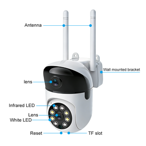 Telecamera WiFi Tuya Smart 6MP a Doppia Lente e Doppio Schermo con Tracciamento del Movimento Umano per Sorveglianza Domestica e Ufficio Telecamera IP PTZ di Rete CCTV - Product Image 2