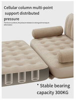 Canapé gonflable moderne personnalisable en usine OEM, design pliable portable pour salon