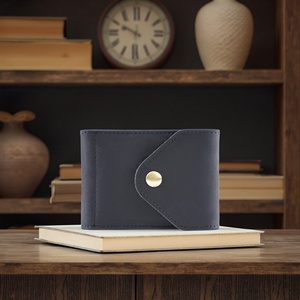 Boshiho Customized Vintage Mini Leather Wallet Portable Card Case for Driver's License & ATM <b>ID</b> Slim Polyester Card <b>Holder</b> - Product Image 4