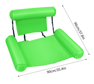 Chaise longue gonflable de l'eau de polyester de PVC portatif pliable jouant des jeux pour le <span class=keywords><strong>fauteuil</strong></span> de tapis <span class=keywords><strong>flottant</strong></span> coloré de temps de mise en commun - Product Image 4