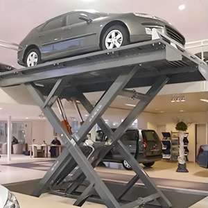 Gunting stasioner tugas berat, Platform angkat 1 Ton 2 Ton 3 Ton 5 Ton gunting tetap hidrolik meja angkat listrik - Product Image 3