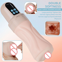 Masturbateur électrique pour homme, vibrant et aspirant, 10 fréquences, 5 modes, tête détachable, charge USB, affichage numérique, jouet sexuel