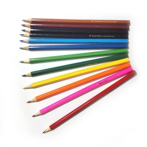 Juego de Lápices de Colores Promocionales al por Mayor, 12 Colores, de Madera Natural, Preafilados, Ecológicos, No Tóxicos, Forma Hexagonal Personalizada - Product Image 6