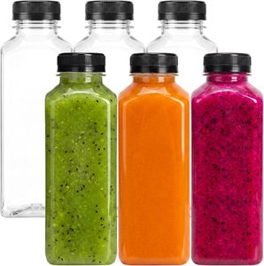 Custom LOGO Juice <b>Bottles</b> <b>Plastic</b> Cold Drinking Beverage Clear Reusable Containers Clear Milk <b>Bottles</b> Empty <b>Plastic</b> Juice <b>Bottle</b> - Product Image 1
