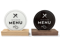 Carte de menu numérique NFC à toucher pour consulter, étanche, 13,56 MHz, commande sans contact, pour restaurants, hôtels, fournisseur en gros, stock disponible, prêt à expédier