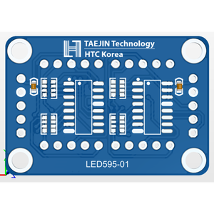 74HC595 2 หลัก 7 เซกเมนต์จอแสดงผล LED โมดูลสีแดงชิฟต์รีจิสเตอร์ SPI บอร์ดไดรเวอร์แบบอนุกรม LED595-01 สำหรับอาร์ดูโน่ - Product Image 2
