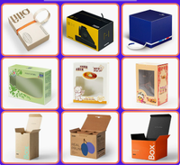 Cajas Sorpresa con Apertura Fácil - Color Personalizado - Cartón Blanco Impreso con Estampado en Dorado - Logotipo Personalizado Creativo