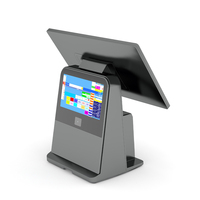 14,1 "IPS сенсорный двойной экран Pos системы Windows Pos машины с принтером для ресторана