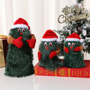 New rotating musical Christmas <b>tree</b>, Christmas decoration, Christmas gift, plush toy, electric doll. - Product Image 5