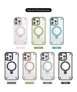 เคสโทรศัพท์มือถือแบบใสพับได้2-in-1, เคสแม่เหล็กไฟฟ้า TPU ป้องกัน360การชาร์จแบบไร้สาย - Product Image 2