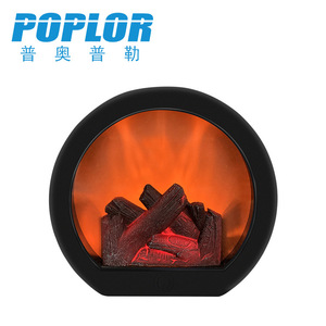 Cheminée électrique Poplor avec affichage de la flamme LED, sur table, autoportante, en plastique, sûre, décoration intérieure - Product Image 3