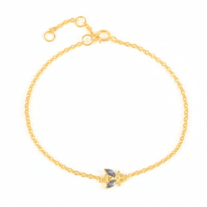 Bracelet à breloques en argent sterling S925 avec zircon, motif abeille de dessin animé mignon, vente en gros d'usine ROXI - Product Image 1