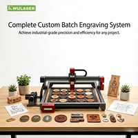 Mini graveur laser intelligent de bureau, commande CNC compacte, pour le travail du bois, la gravure sur cristal et le marquage sur papier, idéal pour les petites entreprises