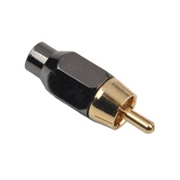 Connecteur RCA plaqué or haut de gamme personnalisé, prise RCA mâle femelle en métal, ligne de Signal Audio Audiophile, prise Rca Lotus