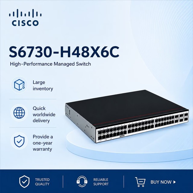 S6730-H48X6C CloudEngine 48*10GE SFP+ Ports 6*40GE QSFP28 Uplinks Network Switches