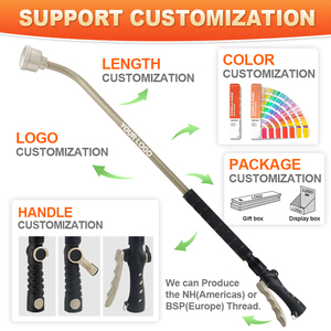 <span class=keywords><strong>Lance</strong></span> de pulvérisation manuelle <span class=keywords><strong>haute</strong></span> <span class=keywords><strong>pression</strong></span> SUNSHINE pour <span class=keywords><strong>tuyau</strong></span> <span class=keywords><strong>d</strong></span>'<span class=keywords><strong>arrosage</strong></span>, en métal, <span class=keywords><strong>avec</strong></span> 10 modes de pulvérisation, pour usage commercial - Product Image 2